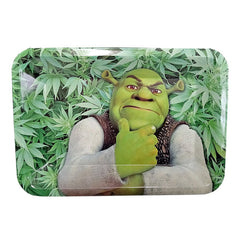 Rolling Tray Metal 180x120mm Shrek Leaves