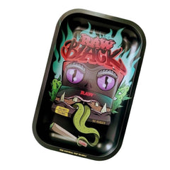 Rolling Tray Metal Raw Black Monster 275x175mm