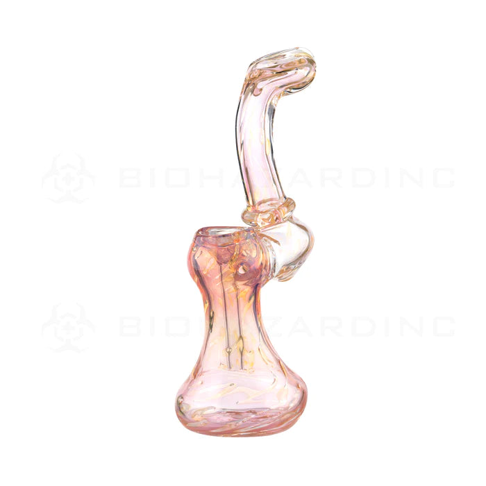 Colorful Gold Fumed Bubbler 7" - Gold