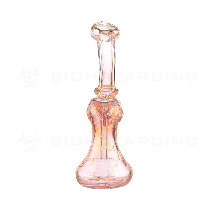 Colorful Gold Fumed Bubbler 7" - Gold