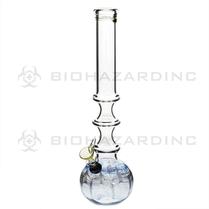 Three Ring Water Pipe  14" -  Blue