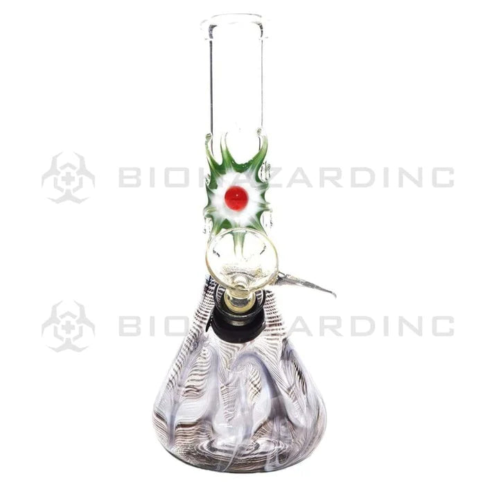 Sunburst Eye Beaker Water Pipe 7" Black