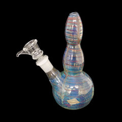 Waterpipe Glass-on-Glass Stripey Ribbed 150mm